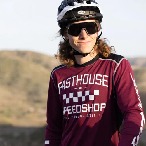 FASTHOUSE 2022 ALLOY ROAM LONG SLEEVE JERSEY HEATHER MAROON Carousel 1
