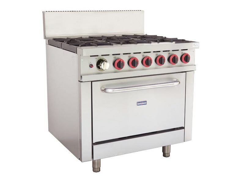 6 Burner Natural OR ULPG Gas Stove with 2/1GN Oven Range Carousel 1