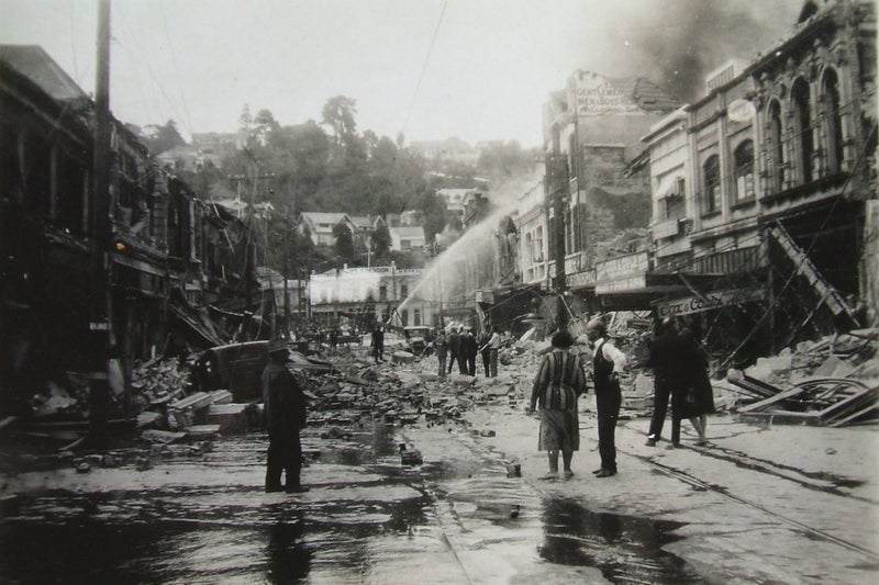 PHOTOS SIX FROM ORIGINALS OF NAPIER EARTH QUAKE 1931 Carousel 1