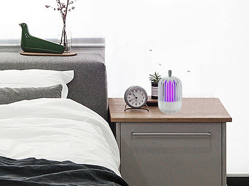 USB Electric Mosquito Killer Lamp Mosquito Zapper Trap White Carousel 4