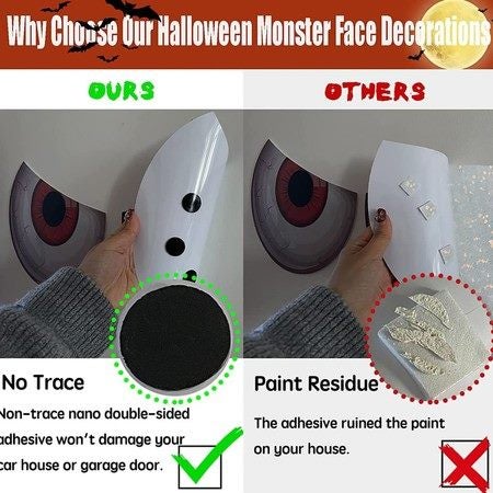 2022 Halloween Home Party Car Decorations Kit, Halloween Car Decorations Carousel 10