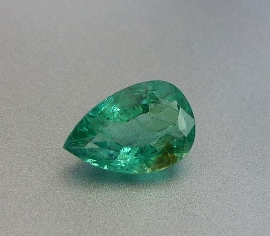 1.41CT GLOWING EXCELLENT PEAR 100% NATURAL GREEN COLUMBIAN EMERALD Carousel 1