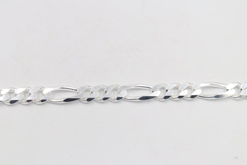 Stg Silver 3:1 Figaro Link Chain IR20 Carousel 2