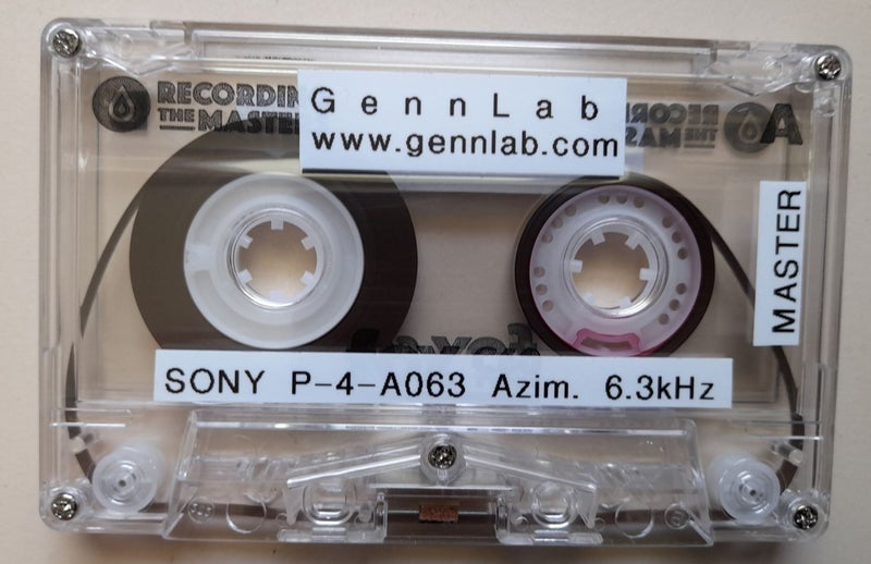 Calibration Cassette SONY P-4-A063 Azimuth 6.3 kHz -10 dB Carousel 1