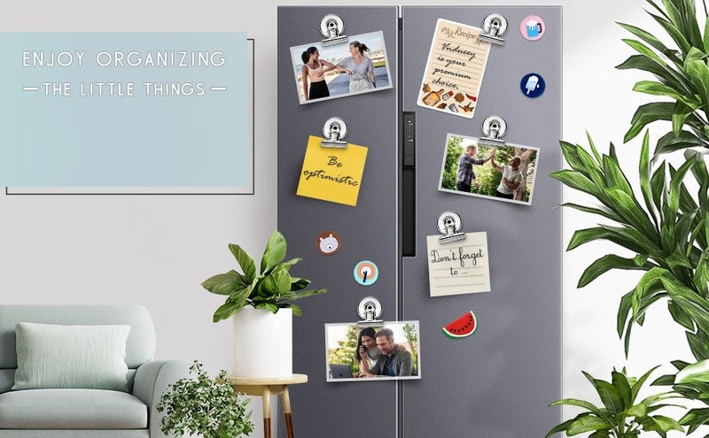 20PCS Magnetic Clips for Fridge Refrigerator Wall Recipes Memo Magnets Carousel 2