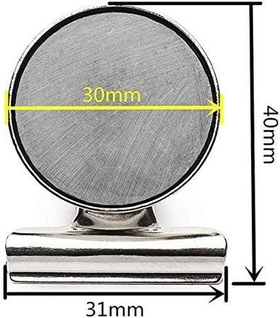 20PCS Magnetic Clips for Fridge Refrigerator Wall Recipes Memo Magnets Carousel 9