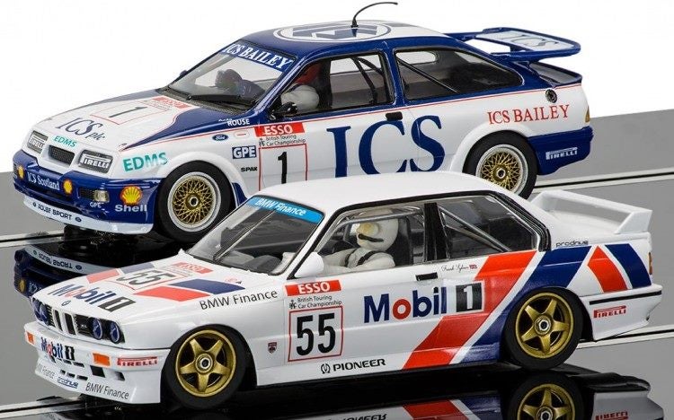 Scalextric C3693A Legends Touring Twinpack Ford Sierra RS500 & BMW E30 Ltd Ed Carousel 1