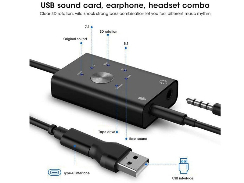 7.1 Ch USB Sound Card Adapter Carousel 2