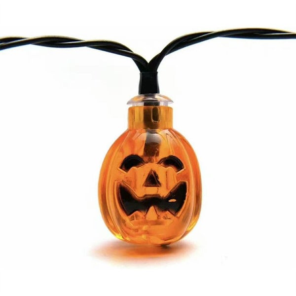 Solar Pumpkin String Lights Waterproof for Halloween Christmas Decor Carousel 2