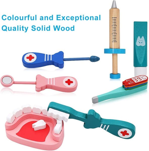 Wooden Dentist Tool Toys 2pack Carousel 2