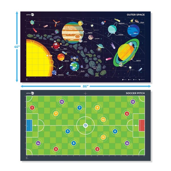 Sphero Code Mat "Space & Soccer" 2-sided Carousel 2