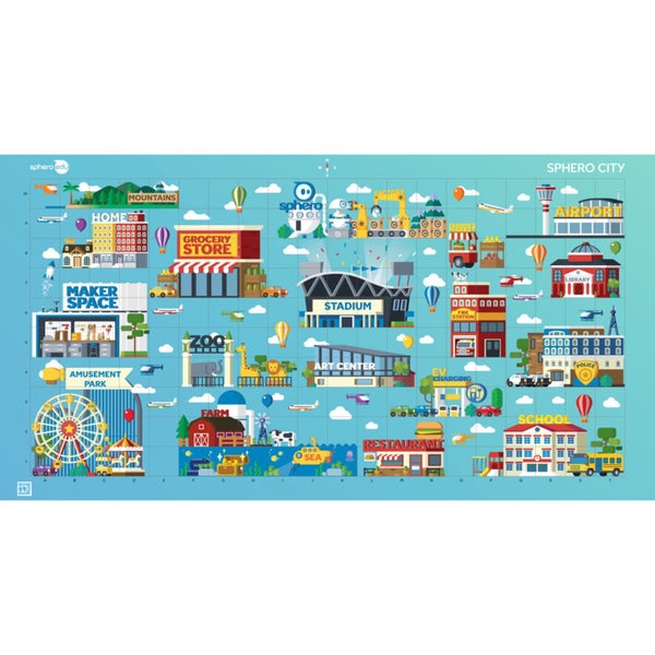 Sphero Code Mat "City & Golf" 2-sided with activity cards [ship with CMACARD02] Carousel 2