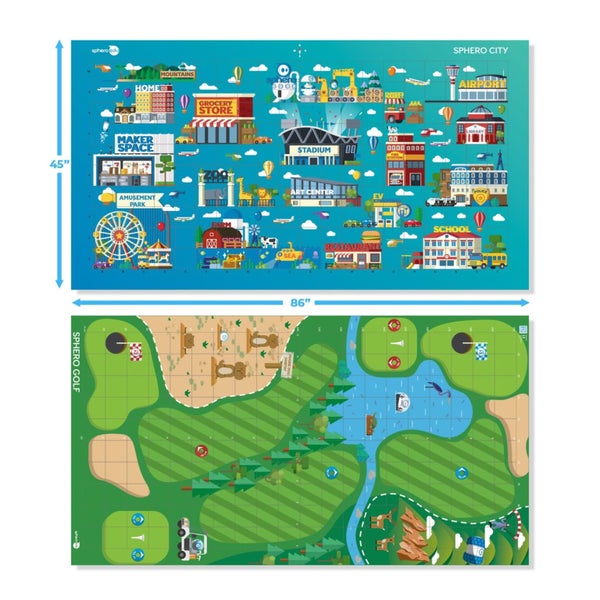 Sphero Code Mat "City & Golf" 2-sided with activity cards [ship with CMACARD02] Carousel 11