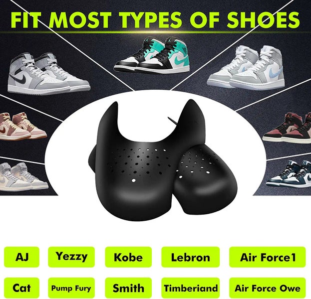 2 Pairs Anti-Wrinkle Shoe Sneaker Crease Protector (Men's Size 40-45) Carousel 7