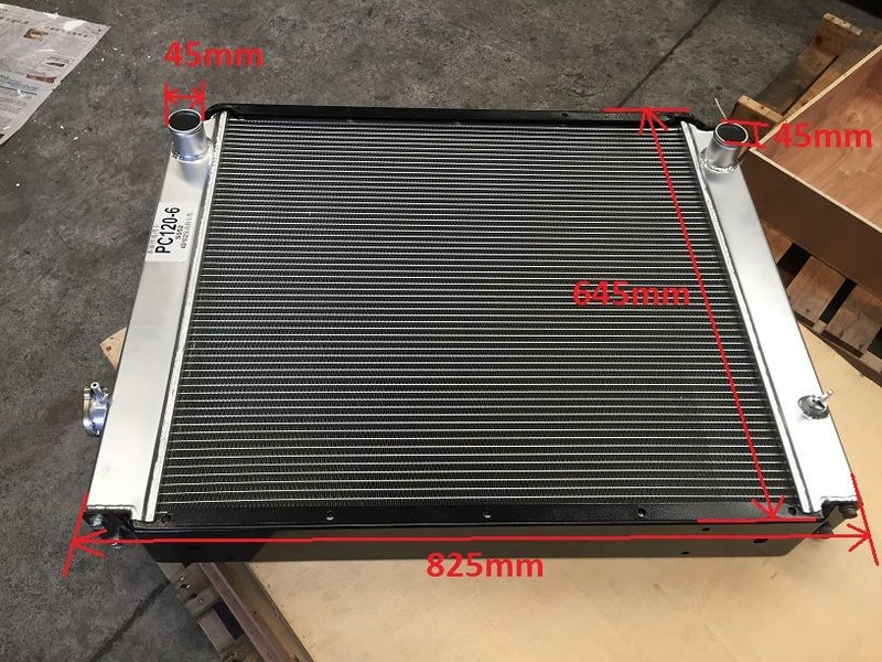 Digger Radiator for Komatsu PC120-6 Engine 4D102 pn:20-0361111 size 645W*825H Carousel 1