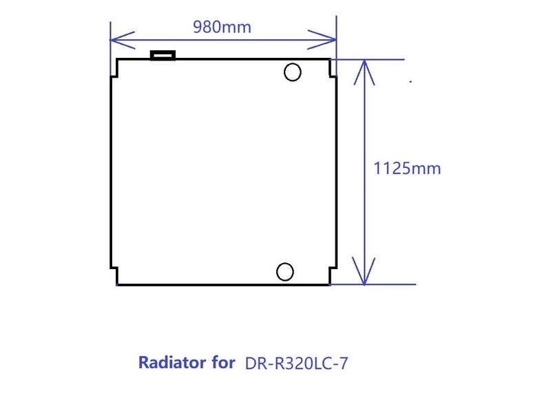 Digger Radiator for Hyundai Robex R320LC-7 / R360LC-7 PN: 11NA-40230 Carousel 2
