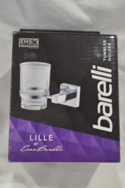 Barelli Tumbler Holder With Glass Tumbler and Square Mount Lille Carousel 1
