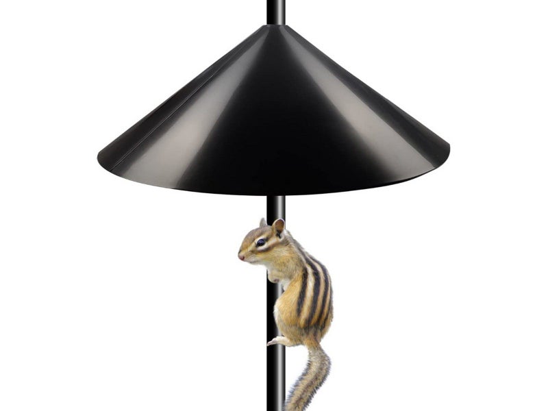 Pole Mount Squirrel Guard Baffle Protects Bird Feeders Protective Cover Carousel 1