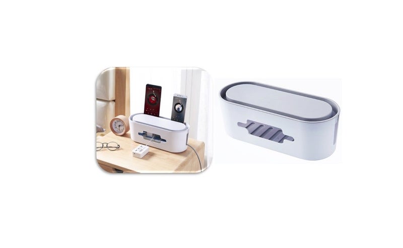 PTN Front Opening Cable Management Box Cord Organizer Management Box Cord Box Carousel 1