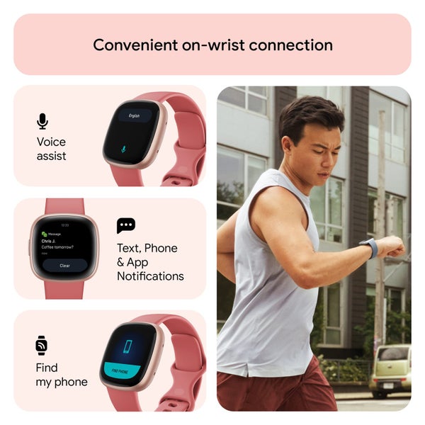 Fitbit Versa 4 Smartwatch (Sand / Copper Rose) Carousel 5