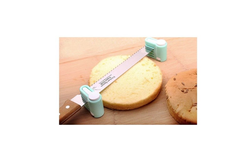 PTN 1 Pair Cake Slicer Guide Cake Slicing Leveler Bread Knife Guide Layer Level Carousel 4