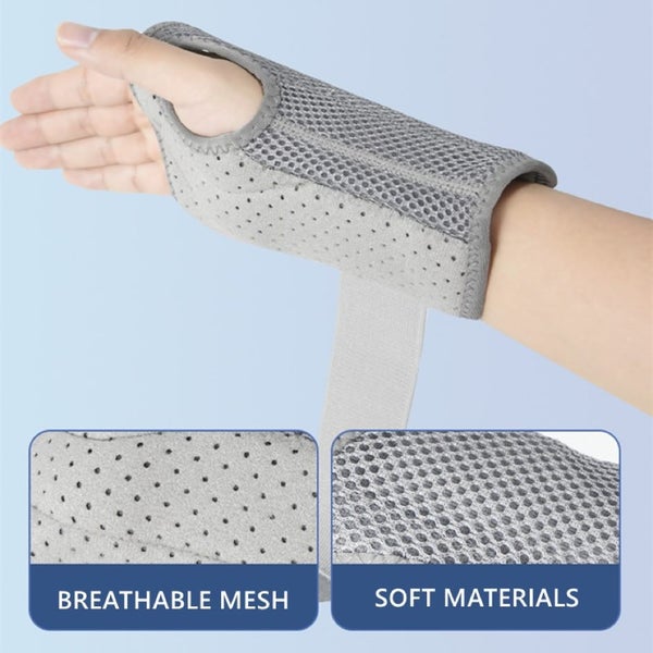 Carpal Tunnel Hand Sprain Tendinitis Wristband GREY LEFT SIDE62863869467779110