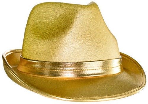 Fedora Velour Hat - Gold Carousel 1
