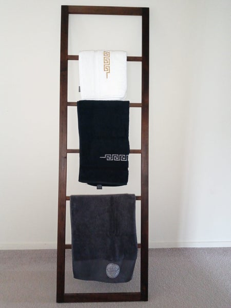 teak wood towel ladder Carousel 1