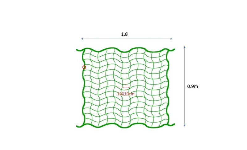 PTN 0.9x1.8m Trellis Netting Garden Nylon Mesh Plant Support Plant Climbing Net Carousel 2