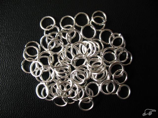 Jump Rings - Silver 8mm - 6 grams