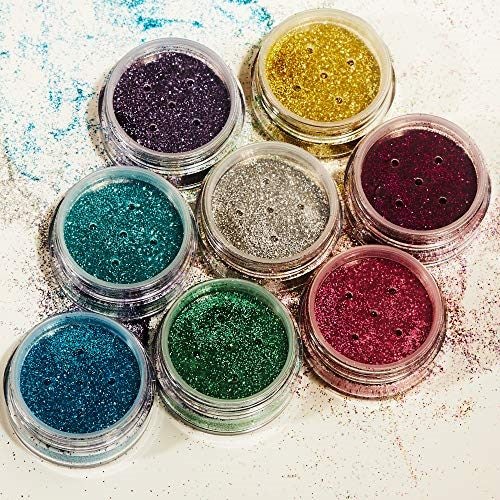 Biodegradable Eco Glitter Shakers by Moon Glitter Blue Cosmetic Bio Festival Mak Carousel 2
