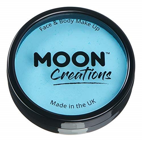 Pro Face & Body Paint Cake Pots by Moon Creations Light Blue Professional Water Carousel 1