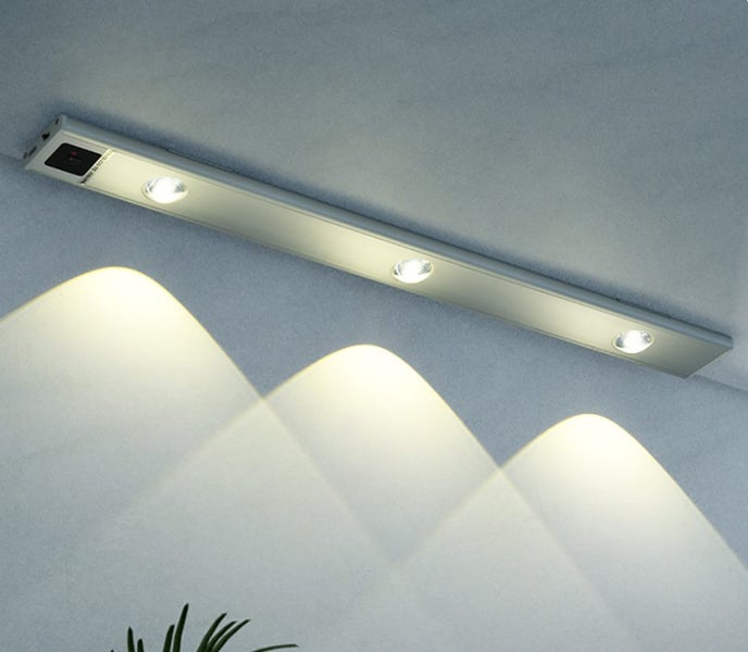 LED Night Light Under Cabinet Light USB Rechargeable Motion Sensor 30cm 2 lights Carousel 2