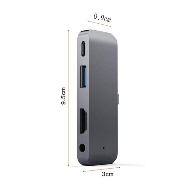 4 In 1 Usb C Hub Type To 4K Hdmi Usb3.0 Pd 60W Charging Audio For Ipad Pro 2018 Carousel 2