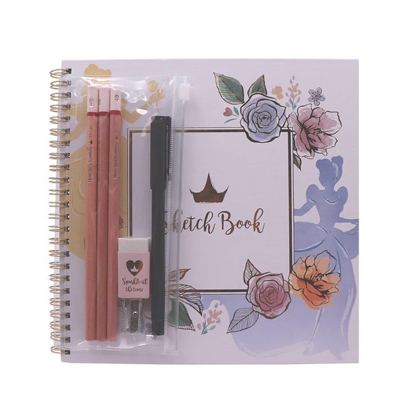 Disney Princesses Sketch Book Set Kids Children Art Craft Drawing Writing 3y+ Carousel 2