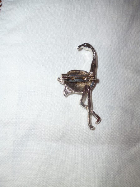 Vintage Crystal Silver Brooch Carousel 2