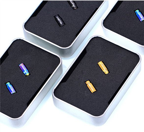 2 PCS Titanium Bicycle Presta Valve Caps - Golden Carousel 5