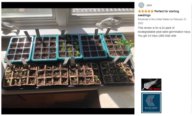 Peat Pots Seed Starter planter box Tray *Over Stocked* Carousel 1