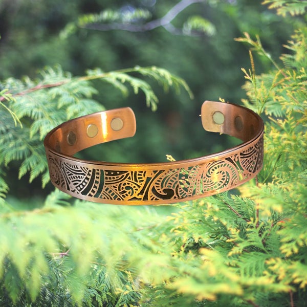100% Copper Magnetic Health Bracelet 8 mag Carousel 1
