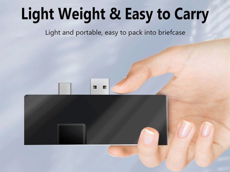 Surface Pro 4/5/6 - 6 in 1 Gigabit Ethernet, 2x USB 3.0, HDMI 4K, SD - Silver Carousel 2