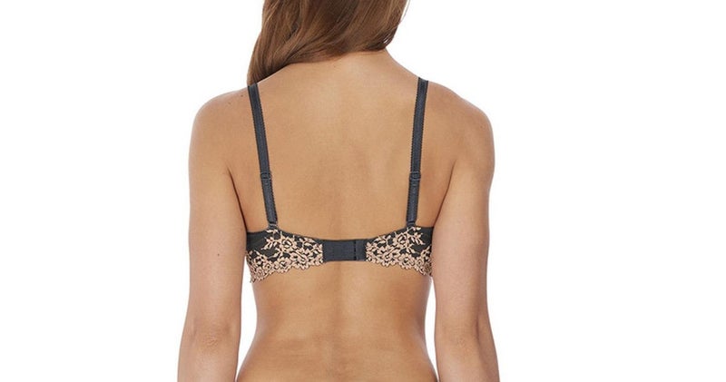 Wacoal Embrace Lace WA853291 W Underwired Plunge Bra Ebony/Shifting Sand CS Carousel 2