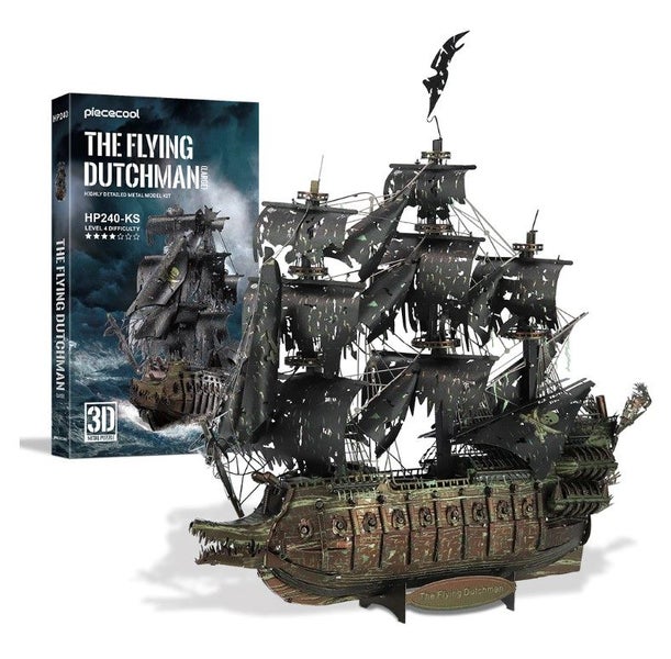 Piececool The Flying Dutchman Pirate Ship DIY Metal Model Kit 3D metal puzzle Carousel 1
