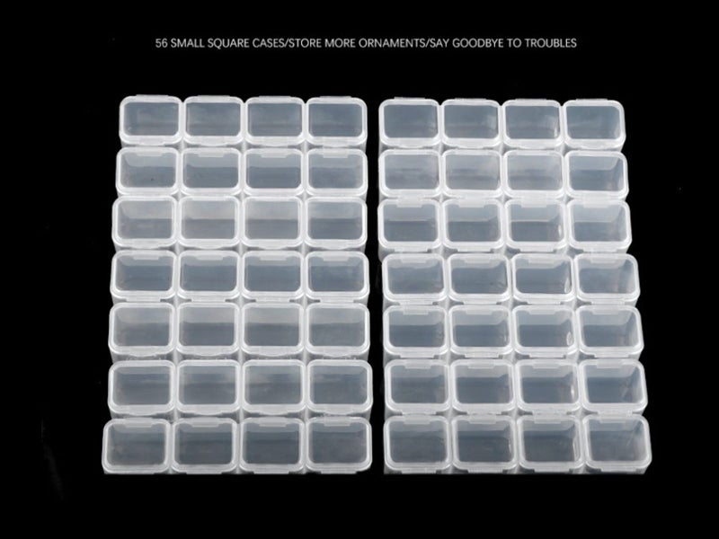 56 Slots Removable Storage Cubes with Box - Diamond Art etc62949053291523112