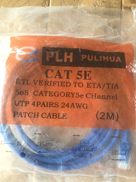Brand new Data Patch Cable 2 meter CAT5 E Carousel 3
