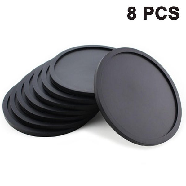 Bpa Free Silicone Coasters Non-slip Round Cup Mats, Set Of 8 Carousel 1