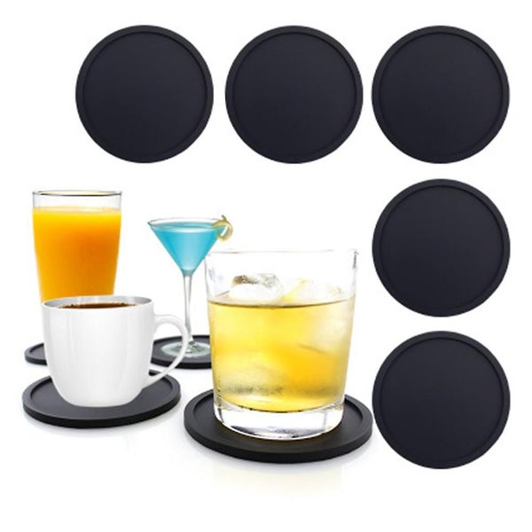 Bpa Free Silicone Coasters Non-slip Round Cup Mats, Set Of 8 Carousel 2