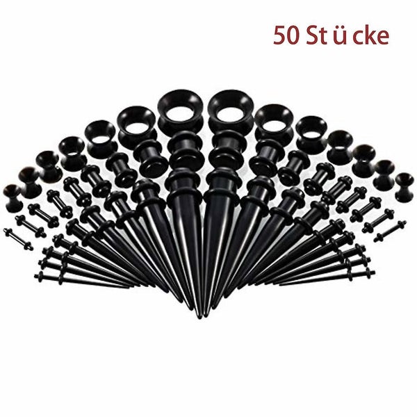50-piece Tunnel Set, Ear Stretching Set, Ear Piercing Carousel 1