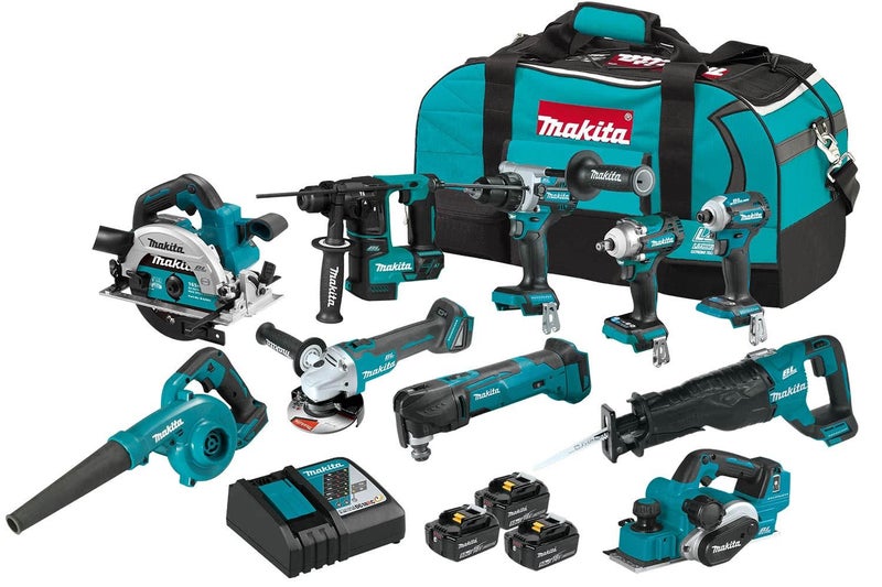 MAKITA DLX1034TX1 18V LXT 10-pcs Combo Kit (5.0Ah) Carousel 1