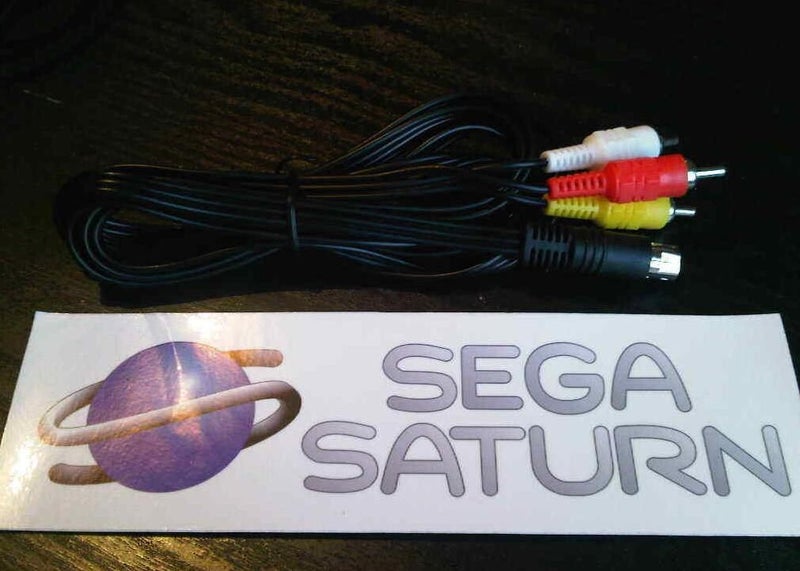 Sega Saturn AV Video Cable Lead RCA Audio Carousel 1
