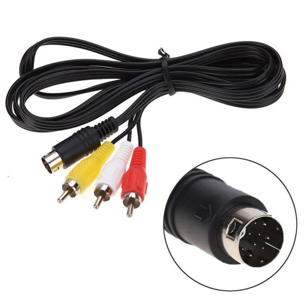 Sega Saturn AV Video Cable Lead RCA Audio Carousel 3